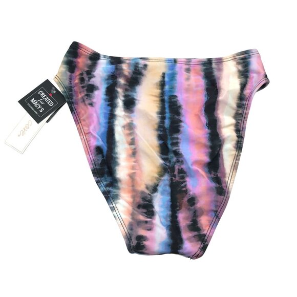 Salt & Cove Tie-Dye High-Waist Bikini Swim Bottom Pink Black Multicolor XS - Picture 5 of 8